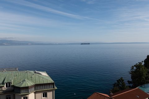 Bucht Blick Grand Hotel Adriatic Opatija Tagsüber