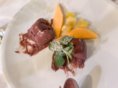 Schokoladenmousse im Orphée in Regensburg