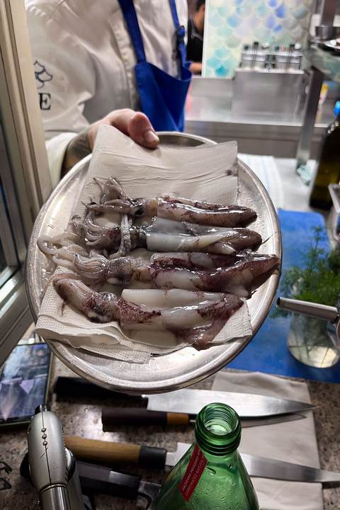 Tintenfische Küche Zijavica Restaurant Moscenicka Draga